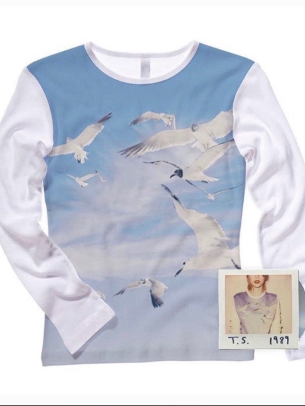 Taylor Swift 1989 seagull sleeve crewneck